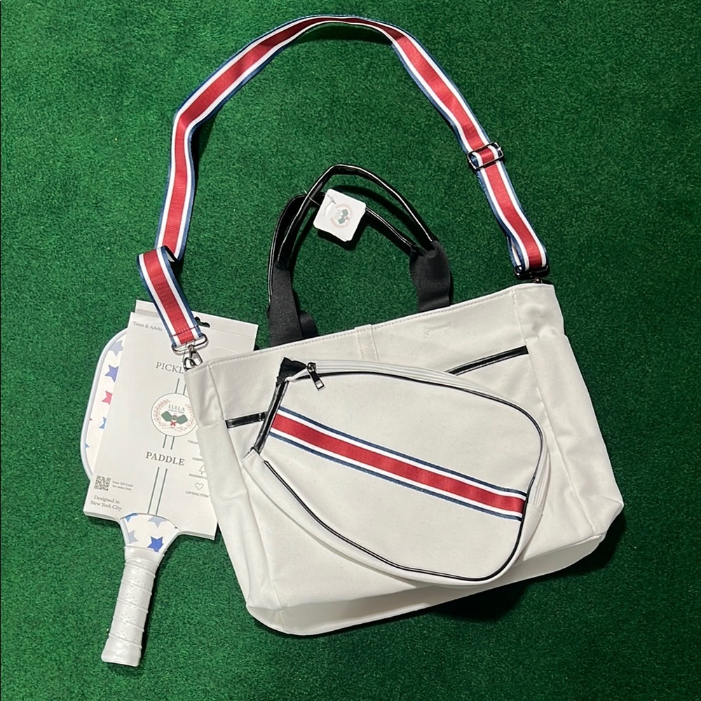 Lulla Collection pickleball bag and paddle